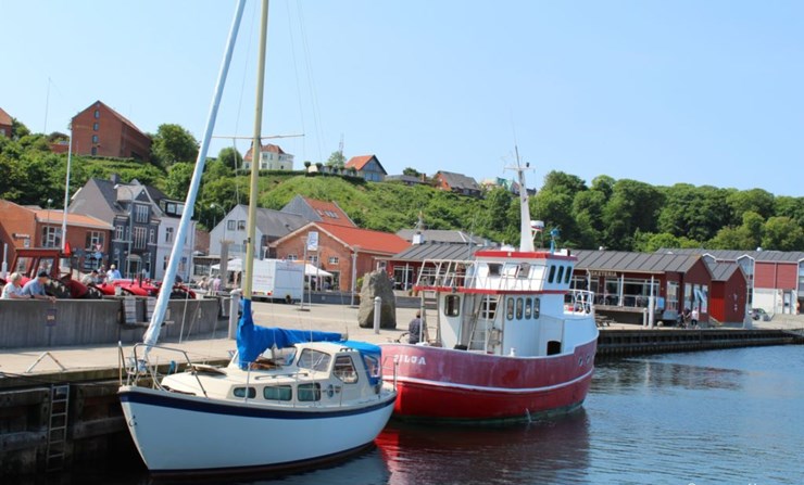 Lemvig Hafen mit Limfjord Booten